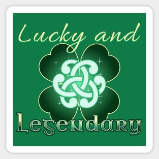 Lucky and Legendary Clover Sticker